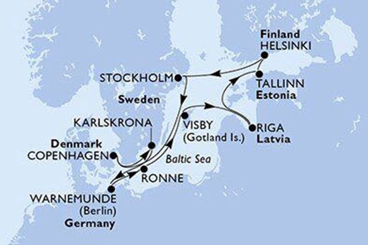Pobaltím a Skandinávií na lodi MSC Poesia